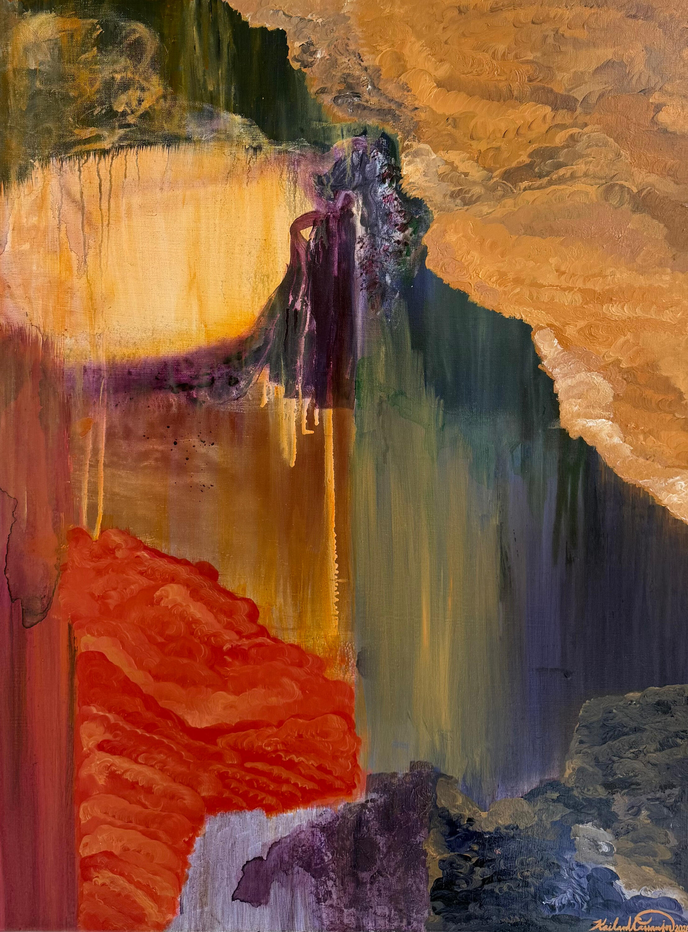 Ease (2026) 30x40in acrylic on canvas